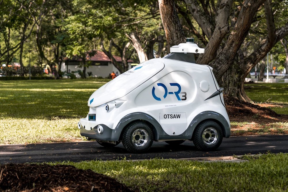 S Pore Startup OTSAW S Robots Deliver Parcels Groceries In Punggol