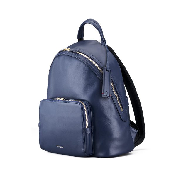 Athos Medium Backpack (Nylon Leather) - Vulcan Post Label