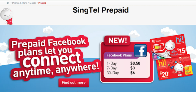 singtel prepaid facebook plan