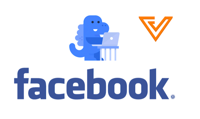 facebook blue dinosaur