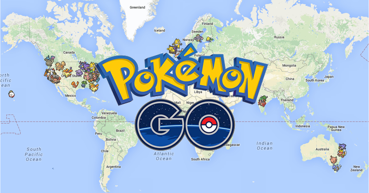  Pokemon GO World Map