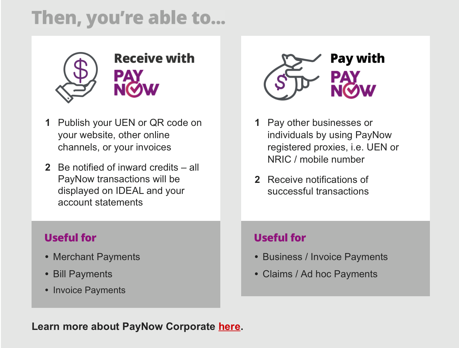 how to check paynow reference number singapore