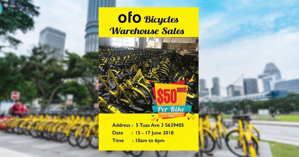 ofo bike warehouse sale