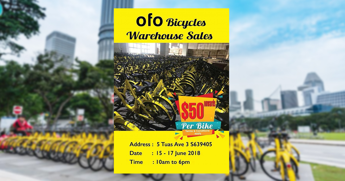 ofo bike warehouse sale