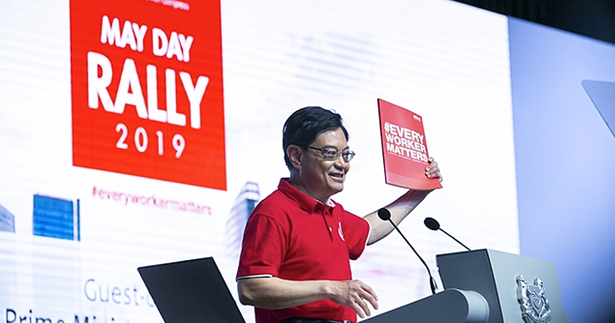 may day rally 2019 singapore heng swee keat