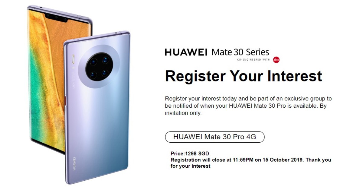 Huawei products. For Mate 30.