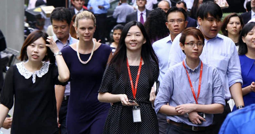 singapore office workers