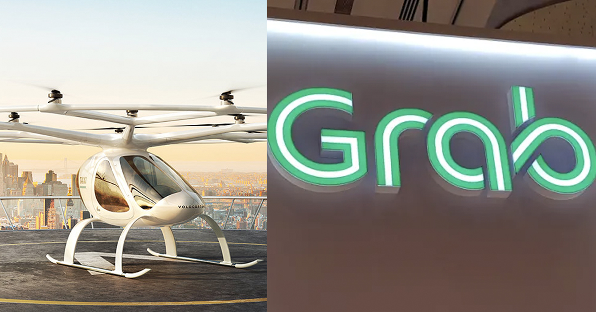 Grab and Volocopter plan to jointly study the feasibility of air taxi services in Southeast Asia
