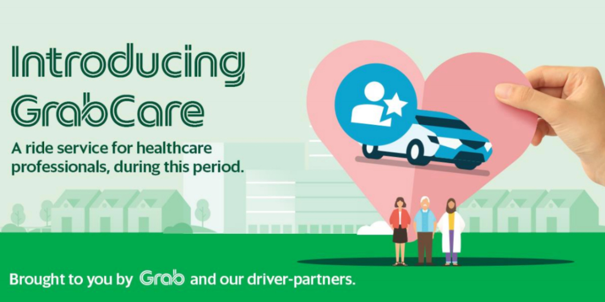 Grab provides 20% off all GrabCare rides for healthcare professionals in Singapore
