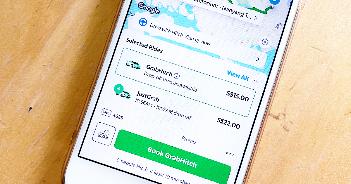 GrabHitch suspended in Singapore from 7 April