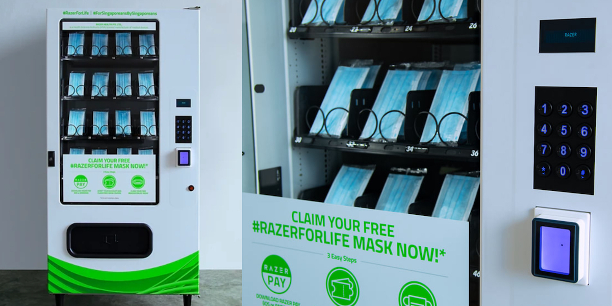 razer mask vending machine