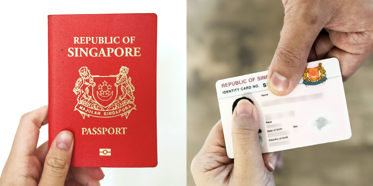 singapore passport nric