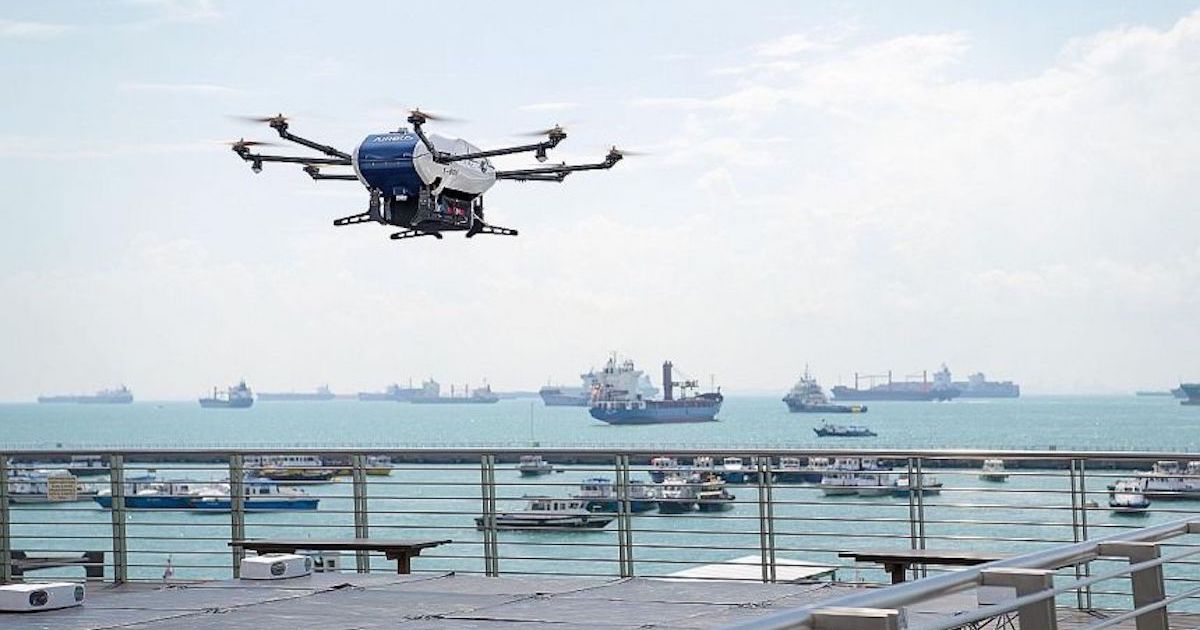 maritime drone delivery singapore