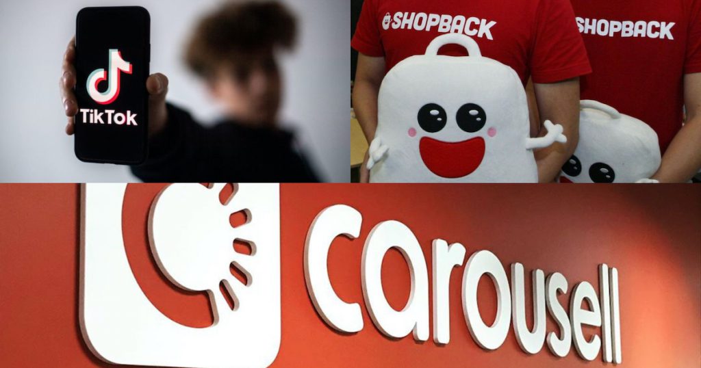 tiktok shopback carousell