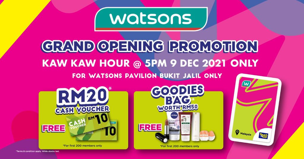 Watsons M'sia celebrates 600th store at Pavilion 2 with gifts for shoppers