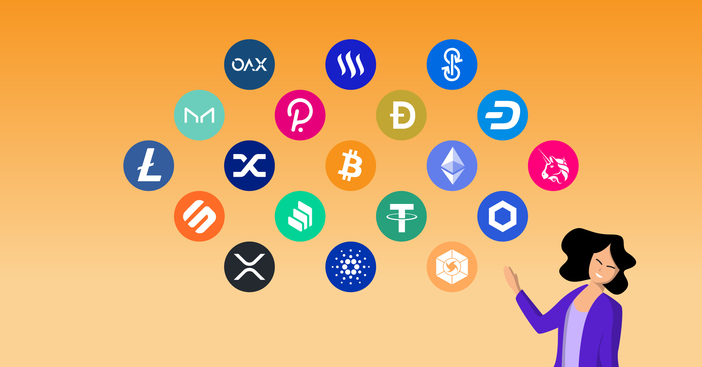 different types of crypto coins