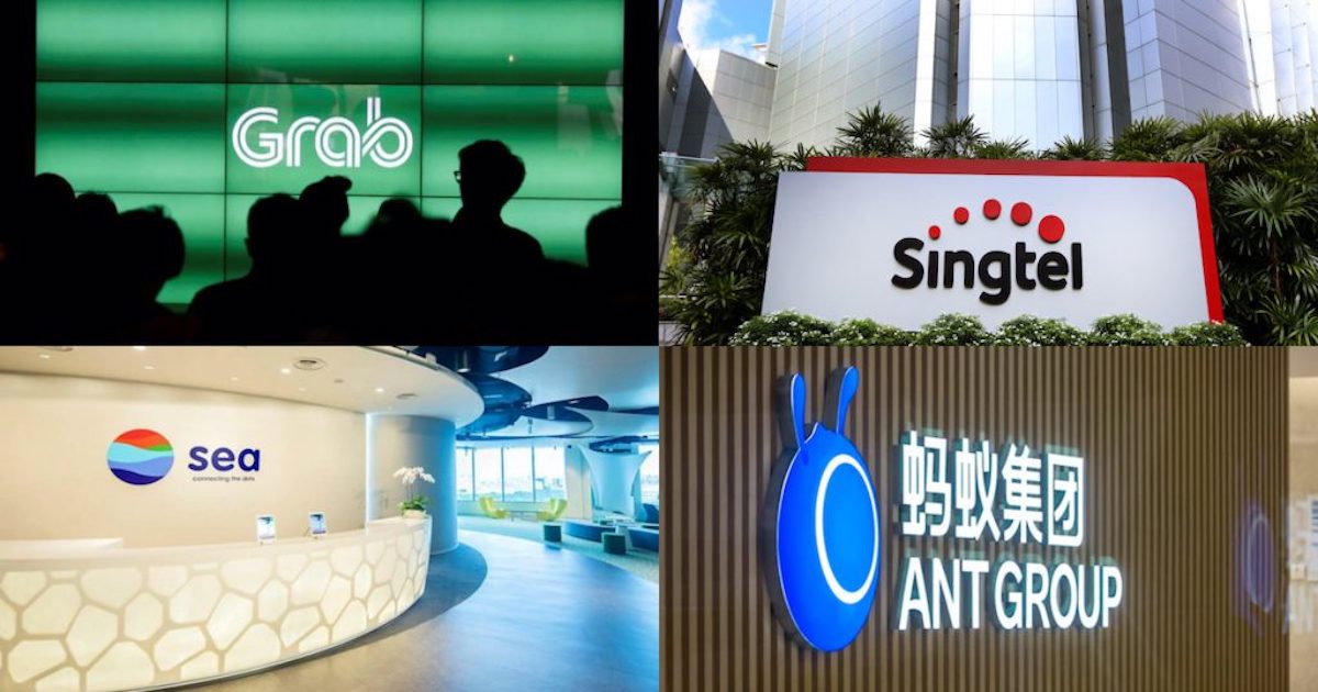 grab singtel sea ant group digital bank singapore