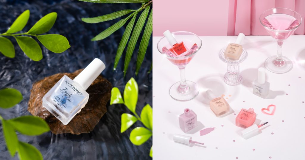 White pyramid nail polish to make mum's lives easier