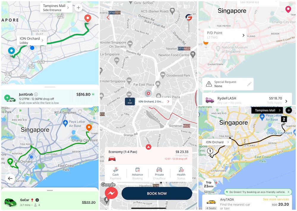geolah ride-hailing fare comparison