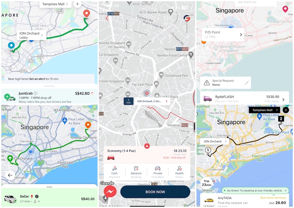 geolah ride-hailing fare comparison 