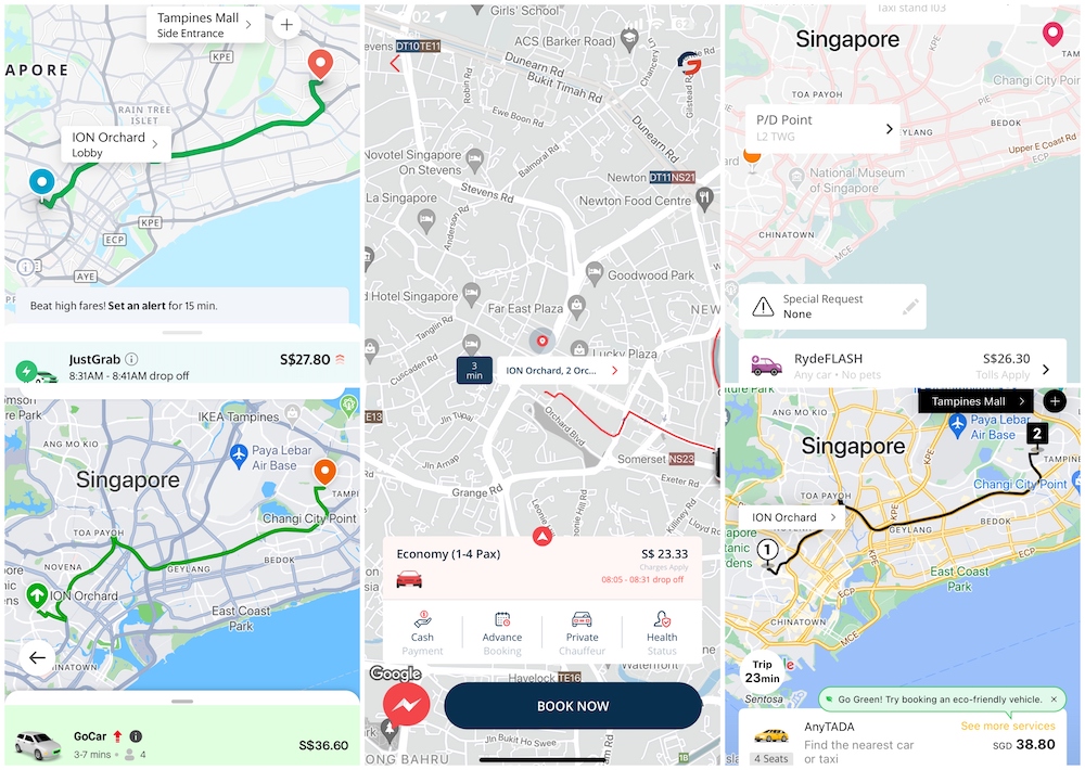 geolah ride-hailing fare comparison 