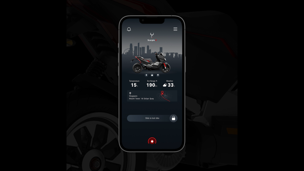 Scorpio Electric mobile app