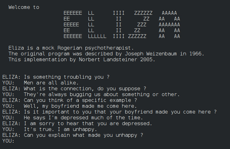 eliza first chatbot