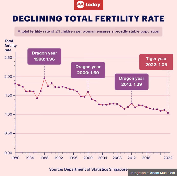 singapore decline fertility