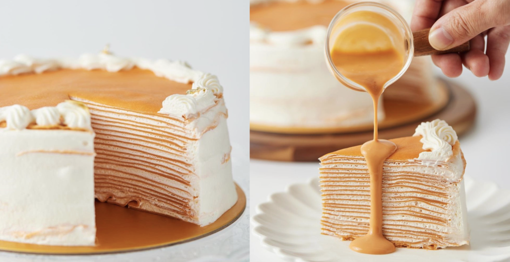 Two Bake Boys Thai Milk Tea Crepe Cake