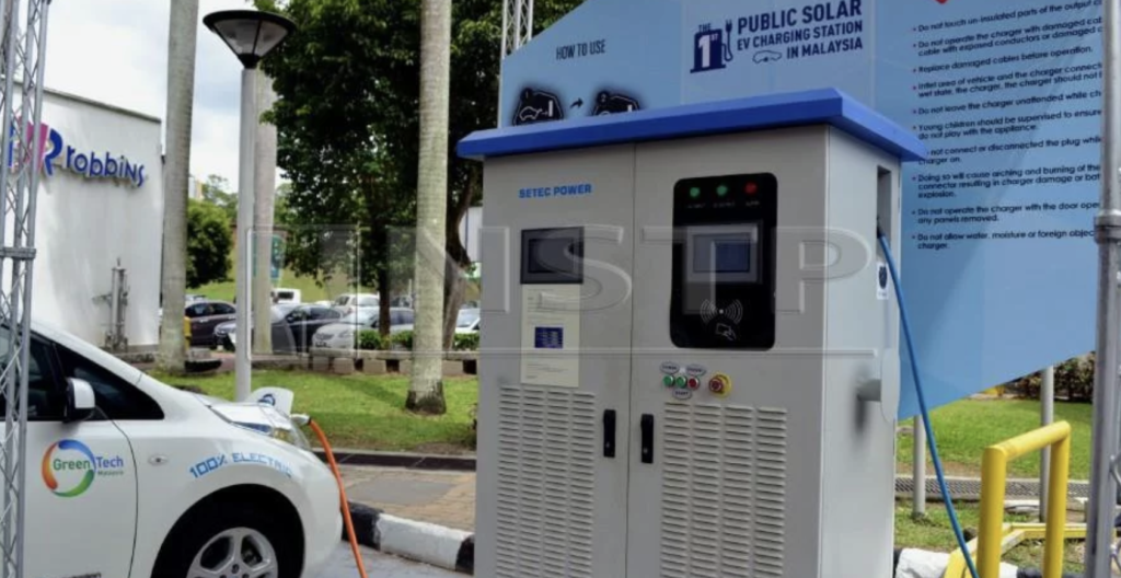 Malaysia solar power EV charger