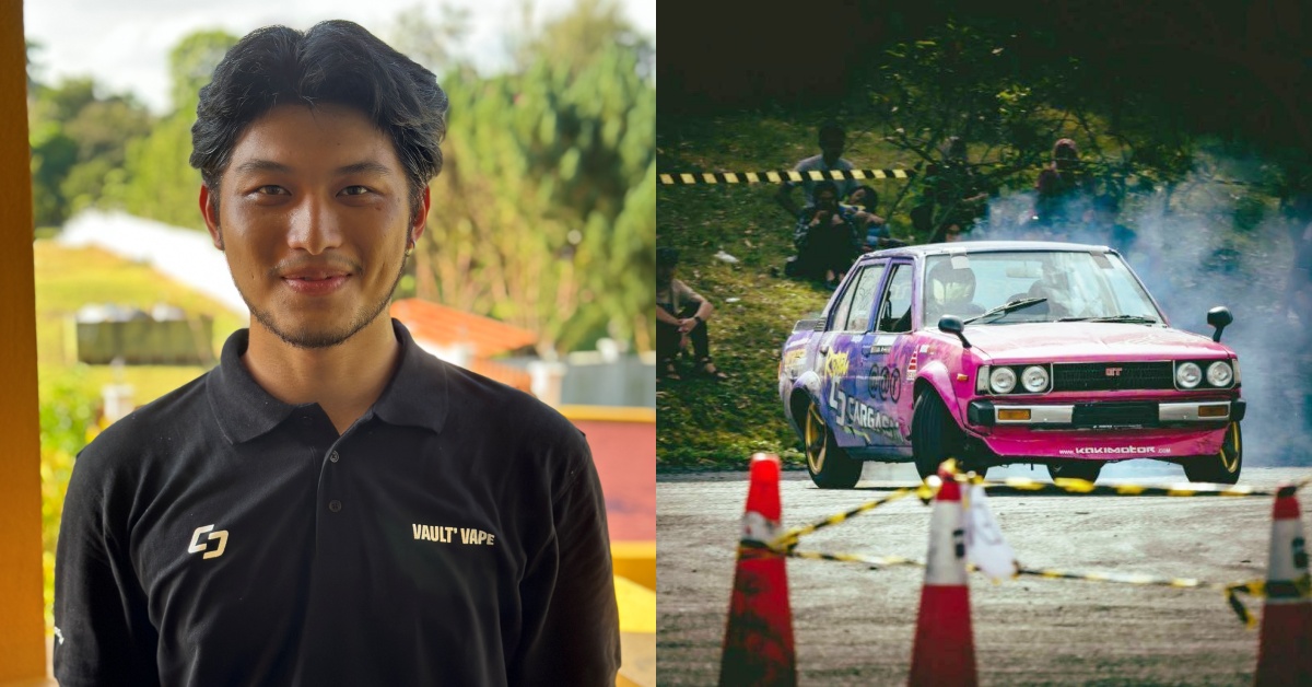 Passionate about motorsports, he opened a drift school where people pay up to RM3.5K/class