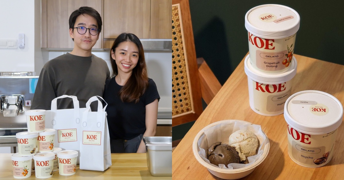 Koe Gelato, marca de helados a base de té en línea M’sian con entrega