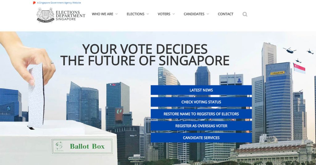 elections department singapore voting