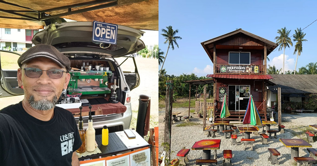 He left a 5-figure job to sell coffee from his car boot, opened a store 1 year later