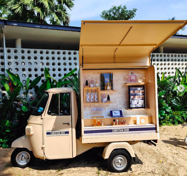 Super Ice Cream Truck's mobile event space for Dior

