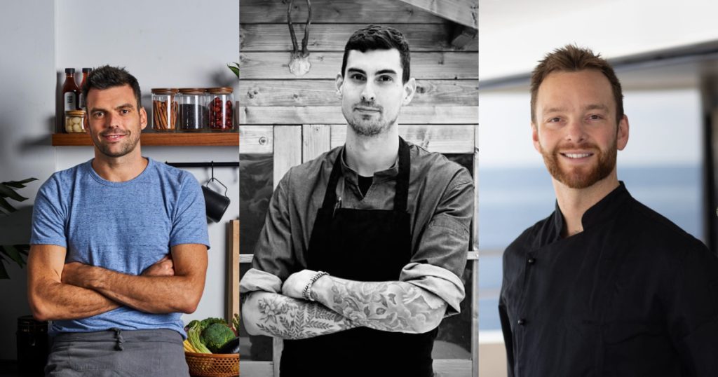 Green Kitchen's founder Chef Maxamillian “Max” Mepham and chef partners Adam Bateman and Kyle Redfern 