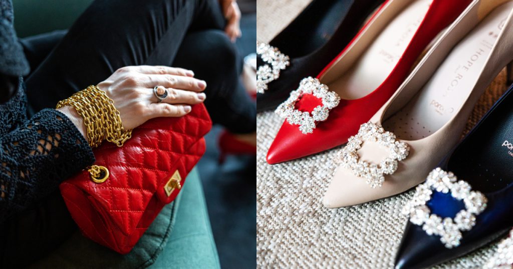 HOPE ROSA bag and Marylyn Pumps