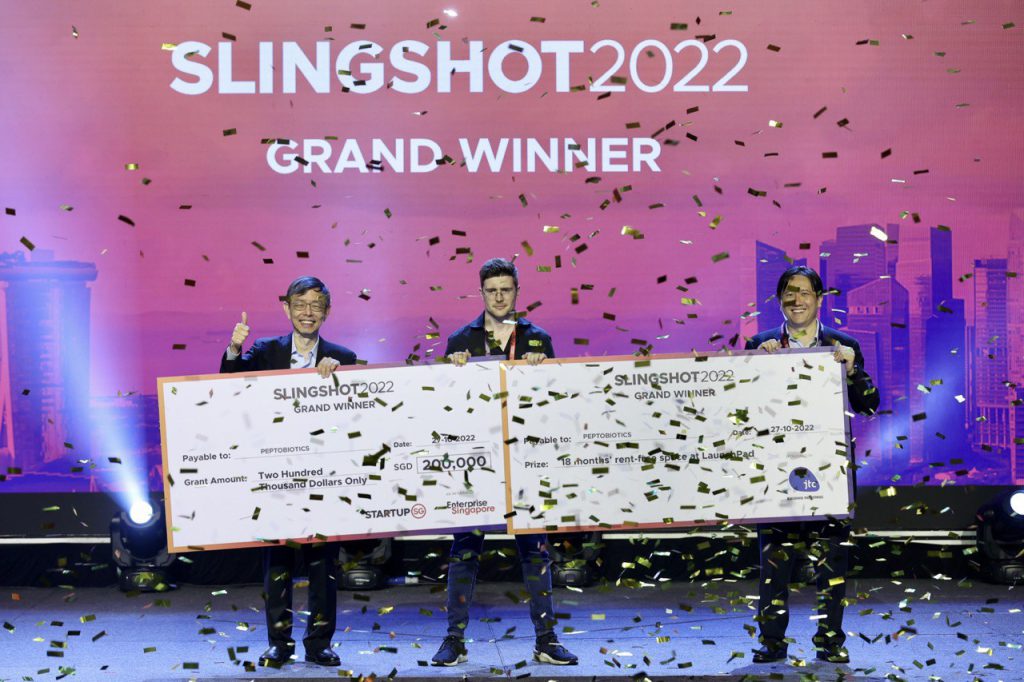 SLINGSHOT 2022 winner Peptobiotics 