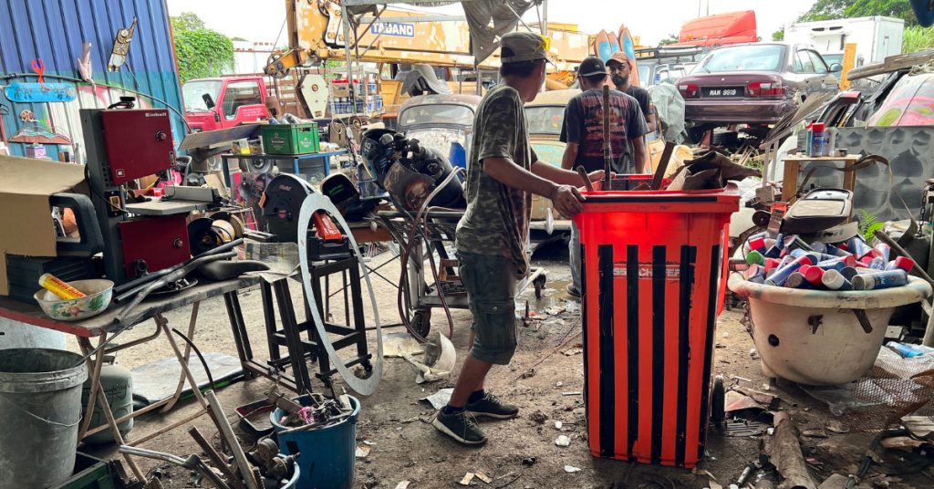 ghetto playground waste metal art sculptures malaysia 4
