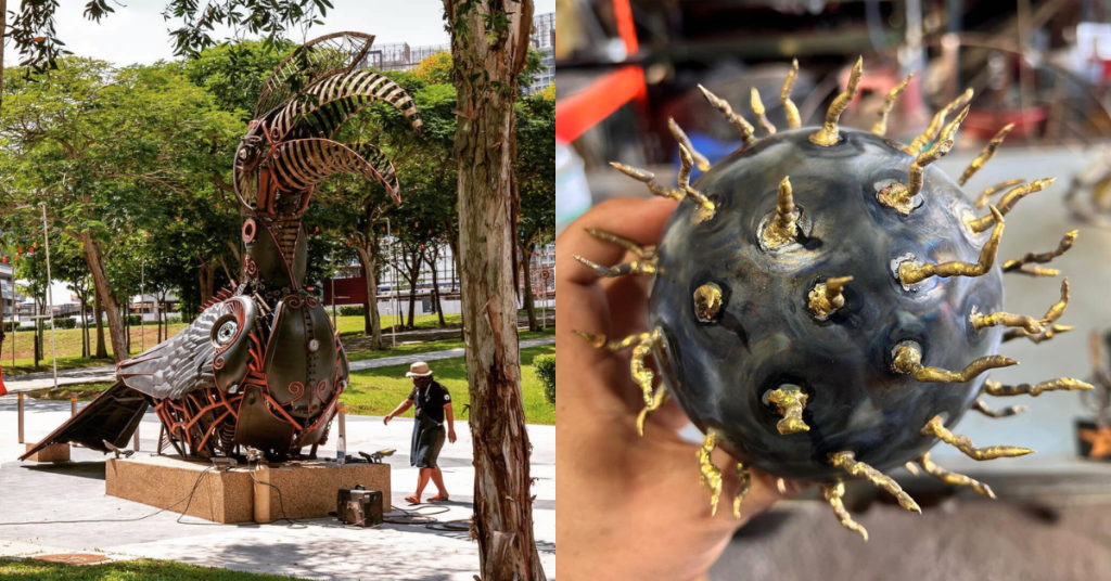 ghetto playground waste metal art sculptures malaysia 9