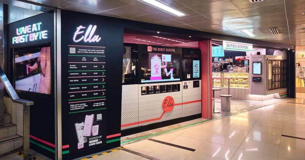 Ella robot barista raffles place