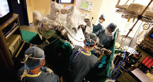 Surgery conducted using the Da Vinci XI robot