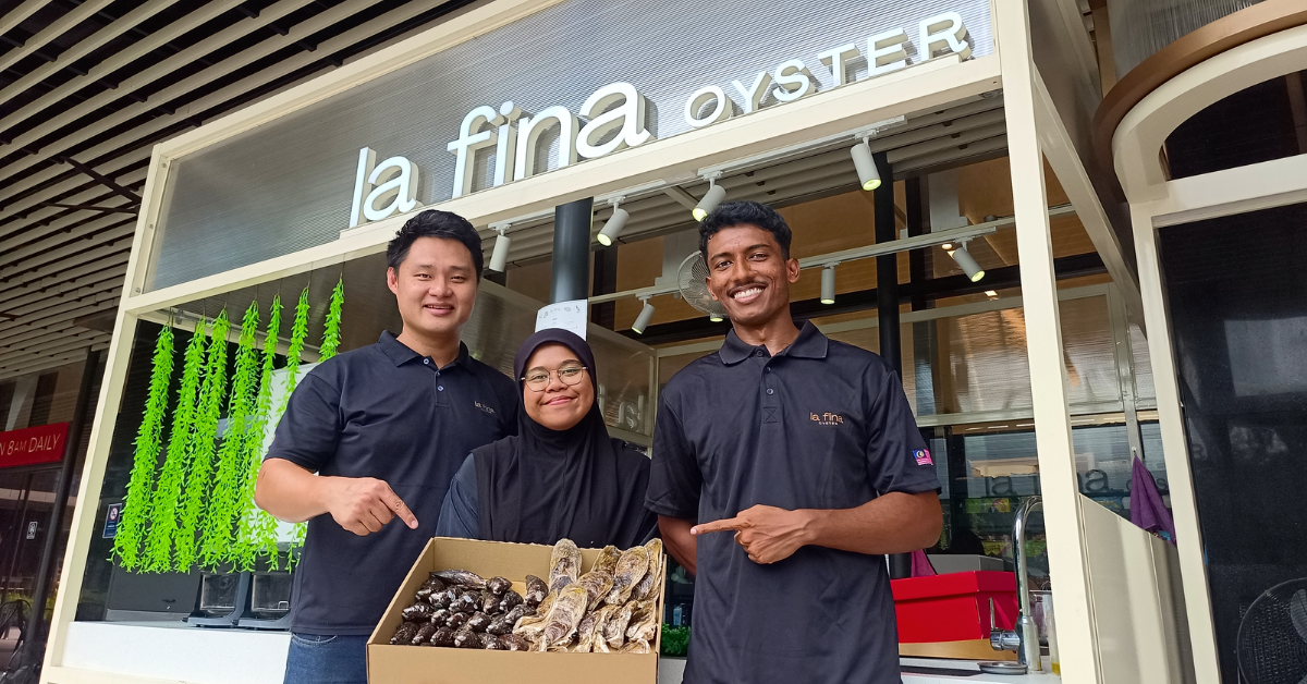 Lafina Oyster Bar, restaurante de Kuala Lumpur que sirve ostras frescas de Penang