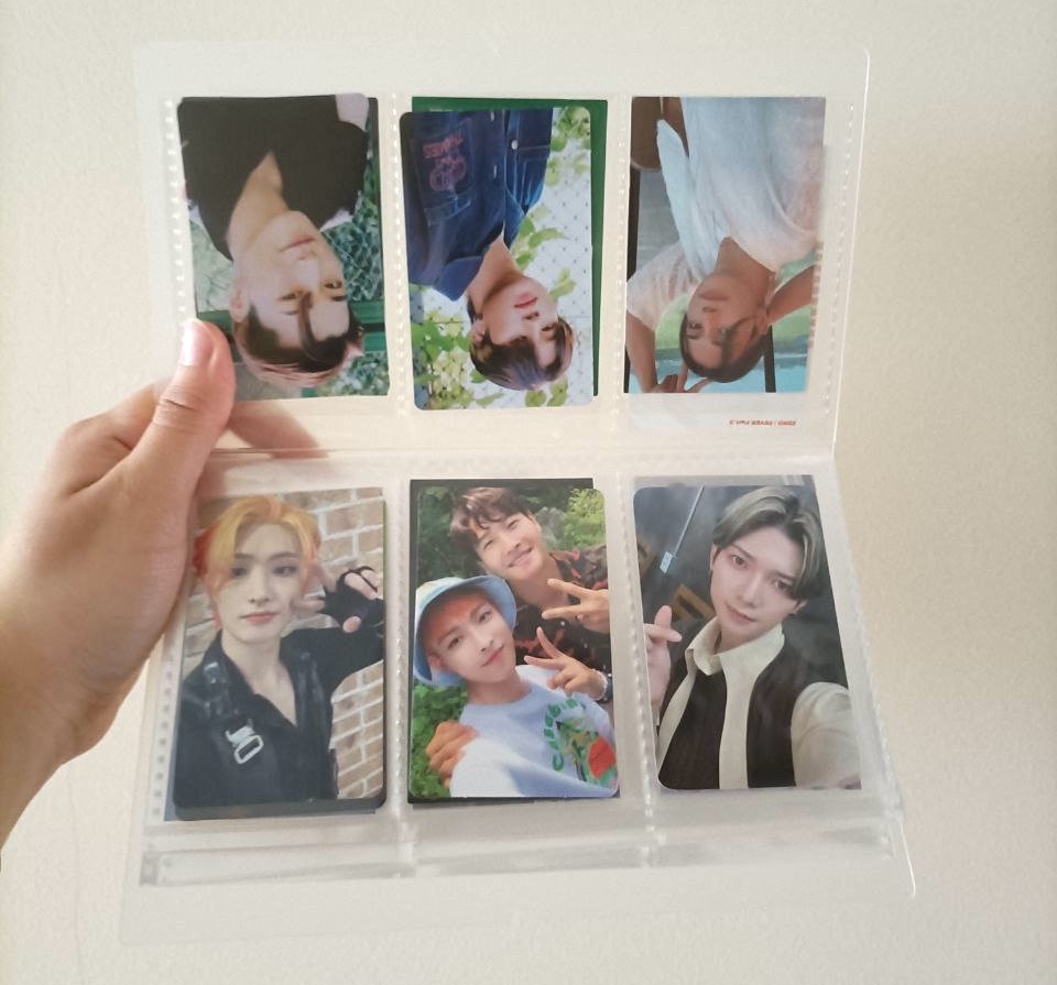 A binder of K-pop photocards