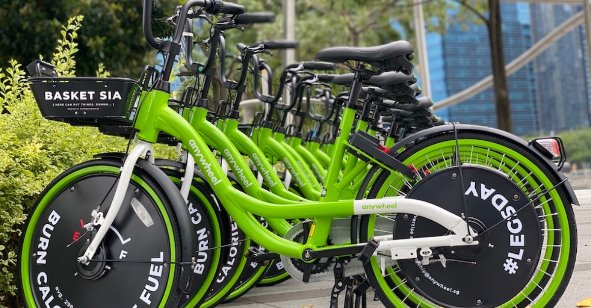 Anywheel expands bike-sharing fleet to 35,000 in S’pore