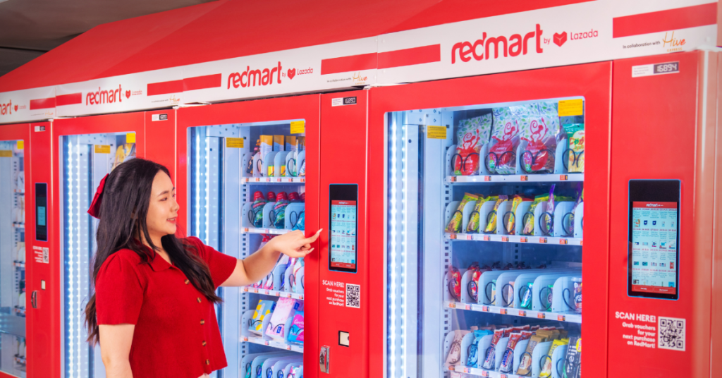 redmart vending machine raffles place