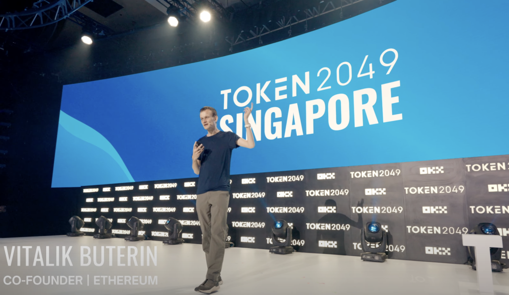 Vitalik Buterin Ethereum co-founder TOKEN2049