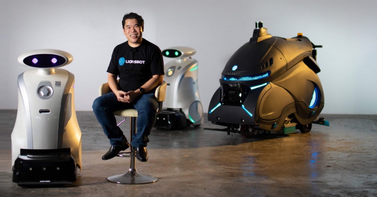 Lionsbot, empresa multimillonaria de robots de limpieza de Singapur