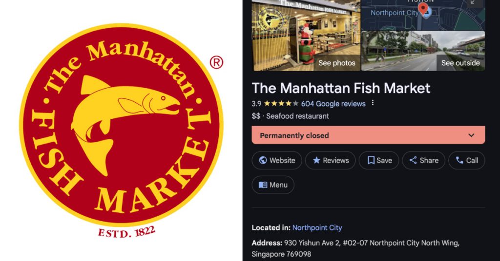 The Manhattan fish market closure singapore