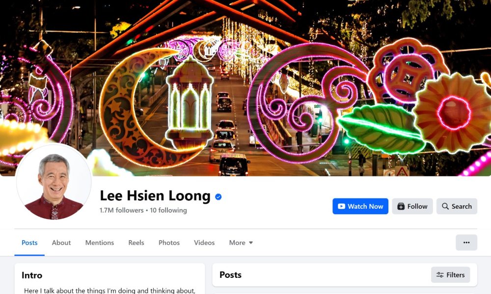 Lee Hsein Loong Facebook